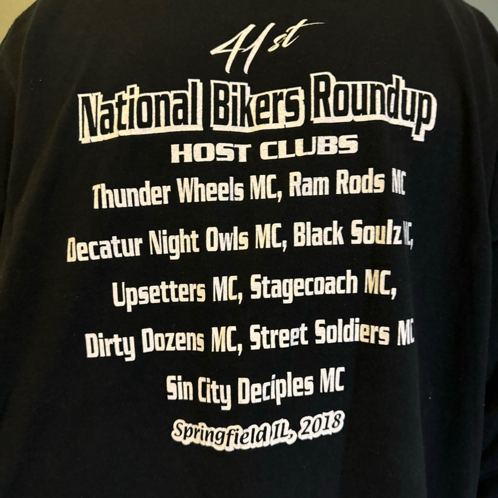 The National Biker Roundup 41st anniversary t shirt motorcycle rally - Picture 5 of 5